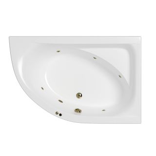 Гидромассажная ванна WHITECROSS Aquarella 0109.170110.100.SOFT.BR правая 170x110 см Soft бронза